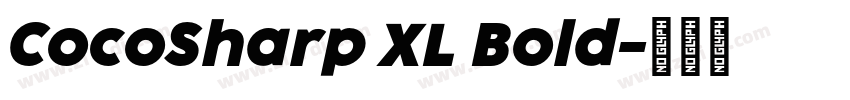 CocoSharp XL Bold字体转换